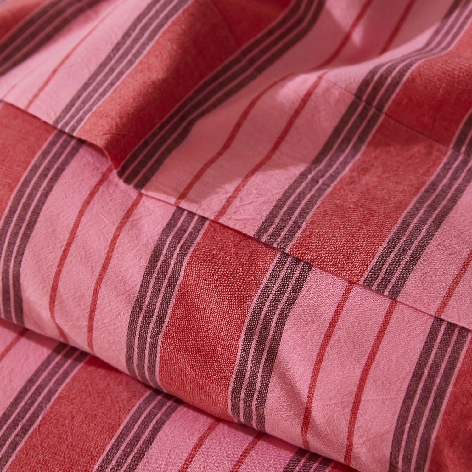 Brigitte Cotton Quilt Cover - Scarlet