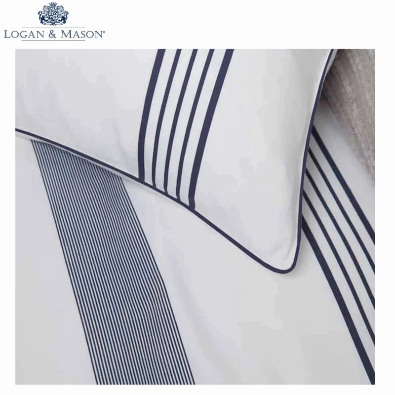 Bronson White Quilt Cover Set by Logan and Mason