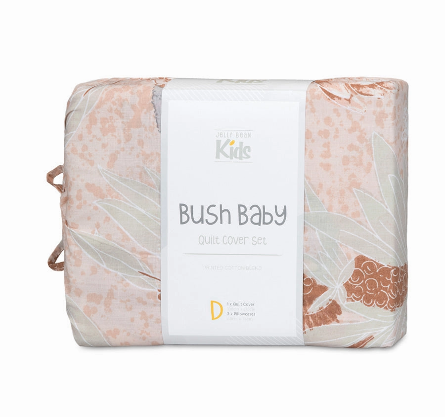 Bush Baby Quilt Cover Set Range Pink