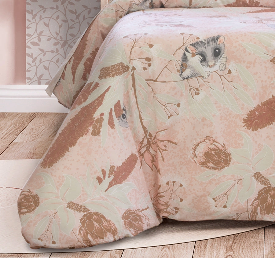 Bush Baby Quilt Cover Set Range Pink