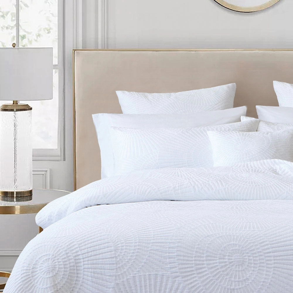 Byron White Cushion 43 x 43cm by Bianca