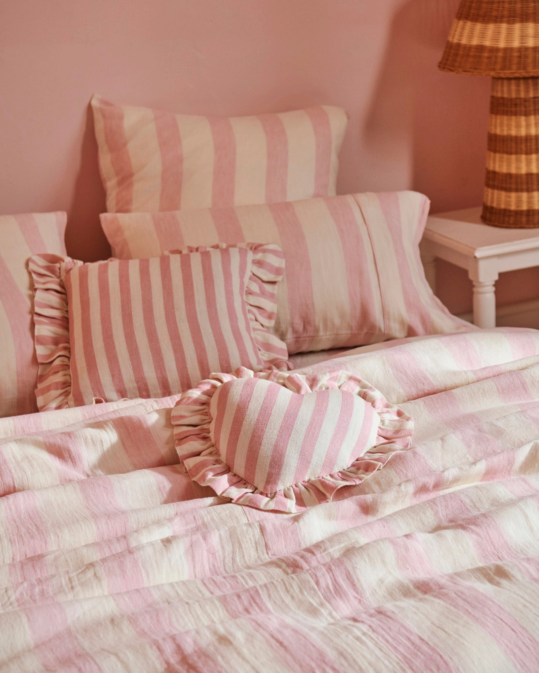 Candy Stripe Linen Pillowcases