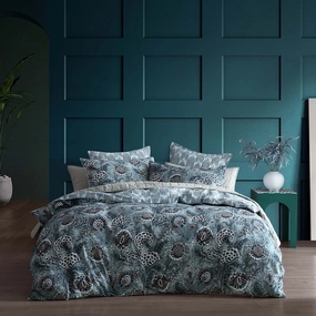 Cape Conran Teal Quilt Cover Set by Logan and Mason