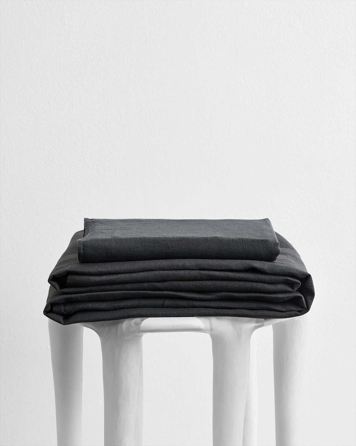 Charcoal 100% French Flax Linen Sheet Set