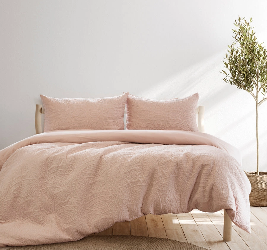 Chateau Quilt Cover Set Range Cinnamon