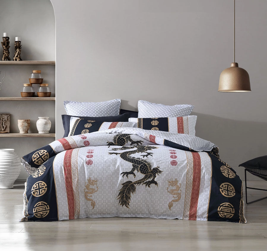 Chiaki Quilt Cover Set Range White