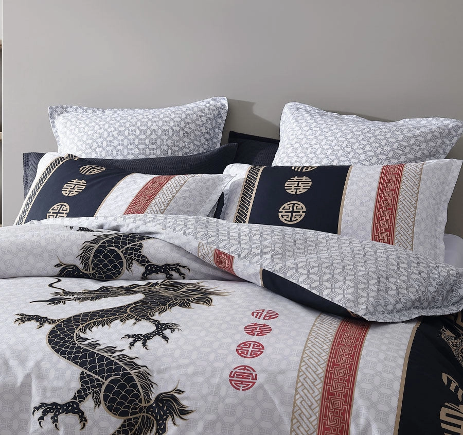 Chiaki Quilt Cover Set Range White