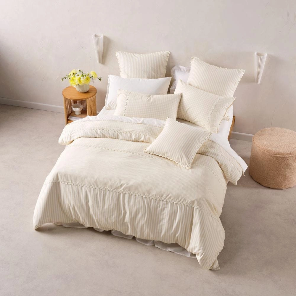 Chica Natural Cushion by Linen House
