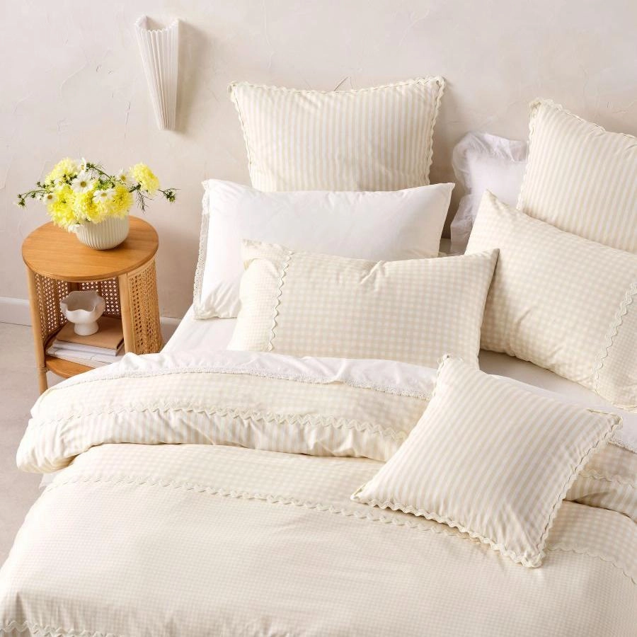 Chica Natural Cushion by Linen House