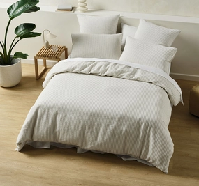 Chiltern Quilt Cover Set Range Vanilla