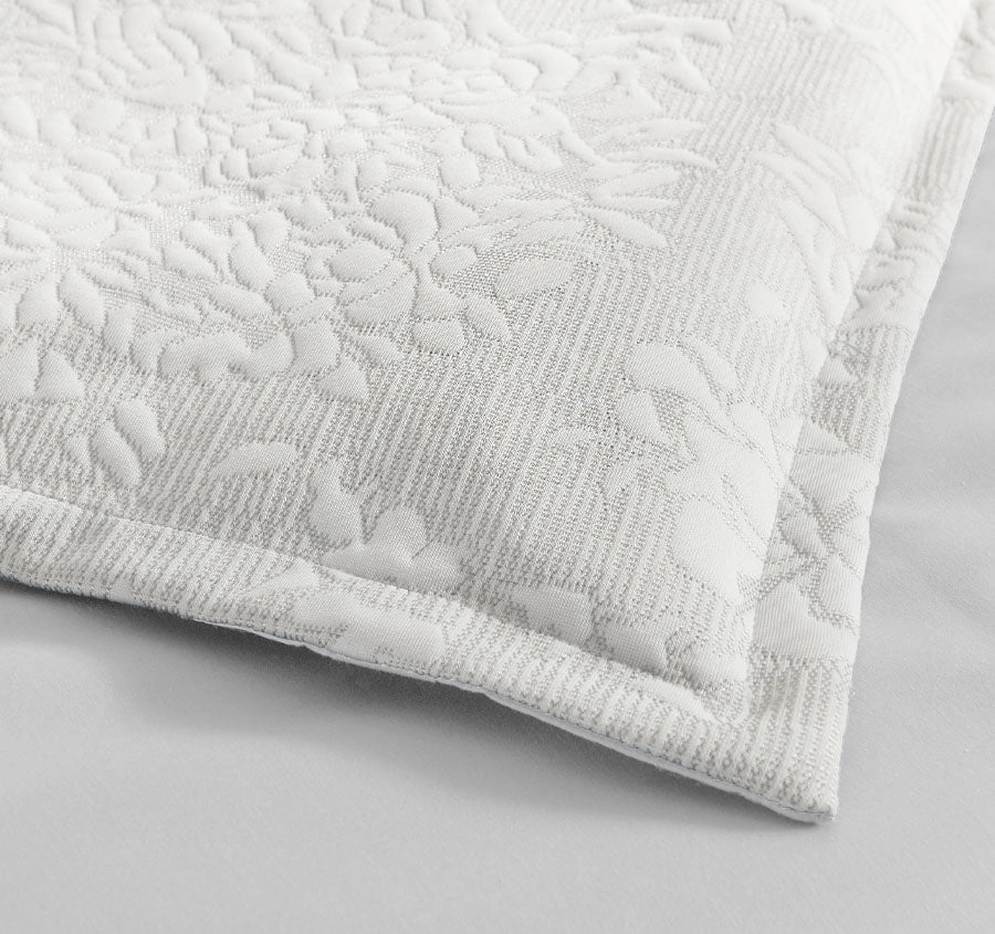 Chloe Jersey Quilt Cover Set Range Ivory