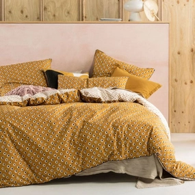 Cleopatra Chai Quilt Cover Set by Linen House