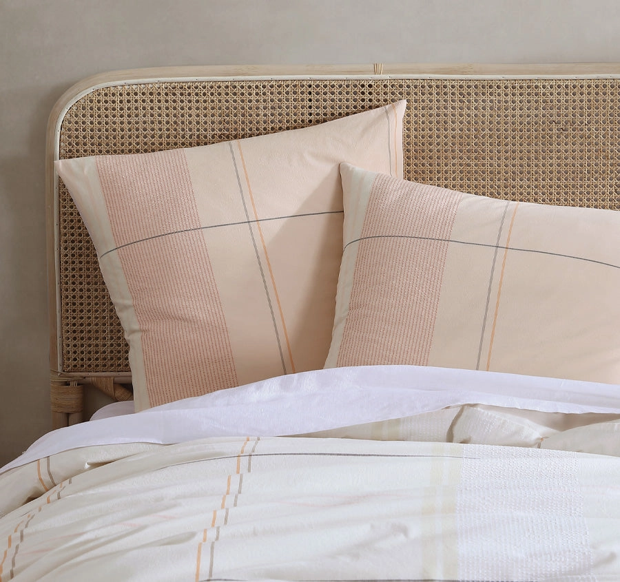 Cobain Quilt Cover Set Range Vanilla