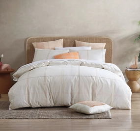 Cobain Quilt Cover Set Range Vanilla