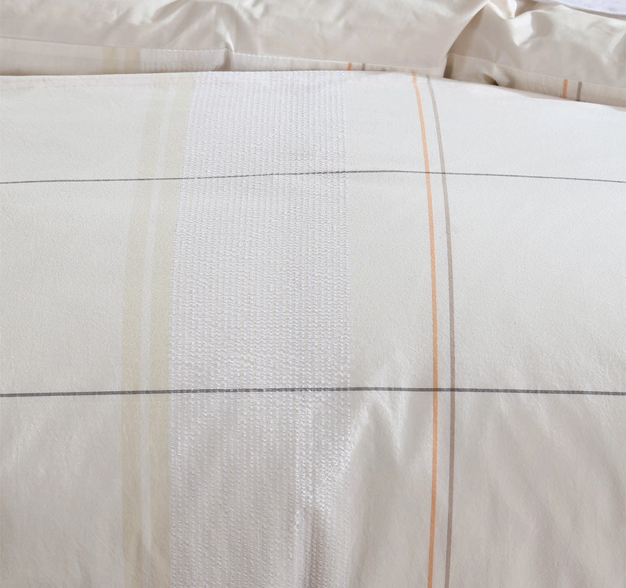 Cobain Quilt Cover Set Range Vanilla