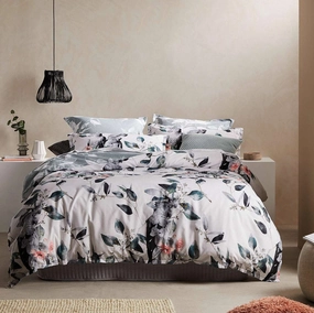 Cockatoo Black Quilt Cover Set by Logan & Mason