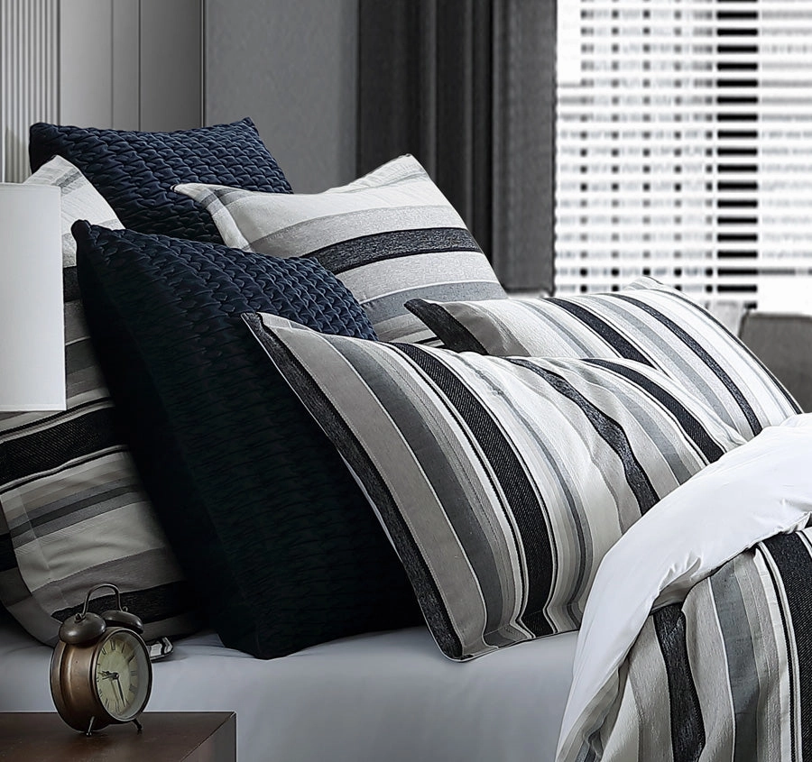Colby Quilt Cover Set Range Steel