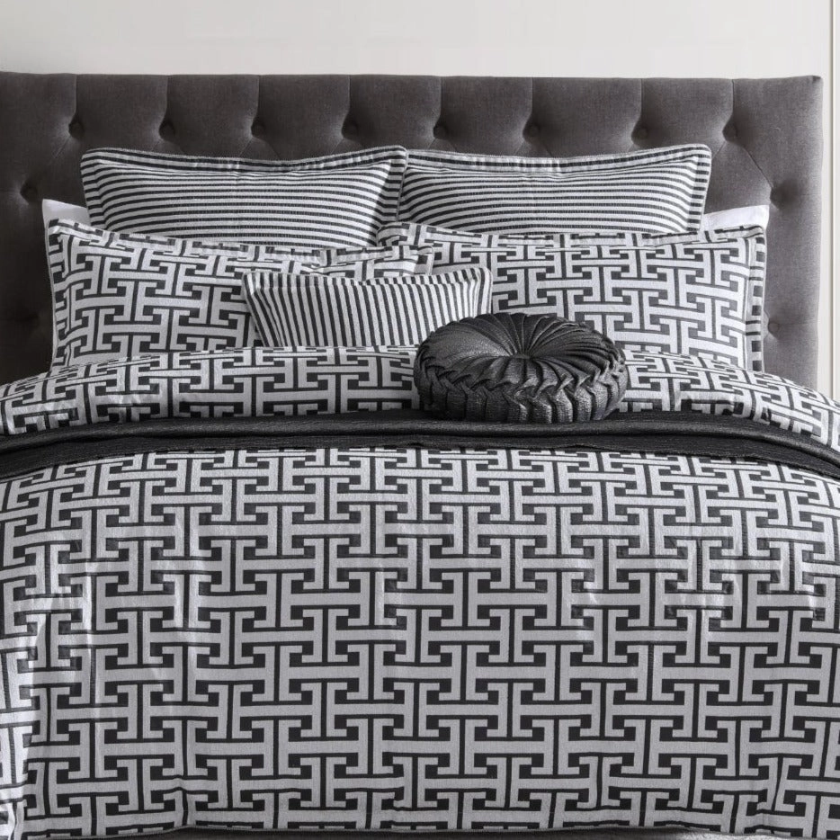 Constantine Gunmetal Breakfast Cushion by Davinci