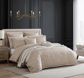 Constantine Quilt Cover Set Gold