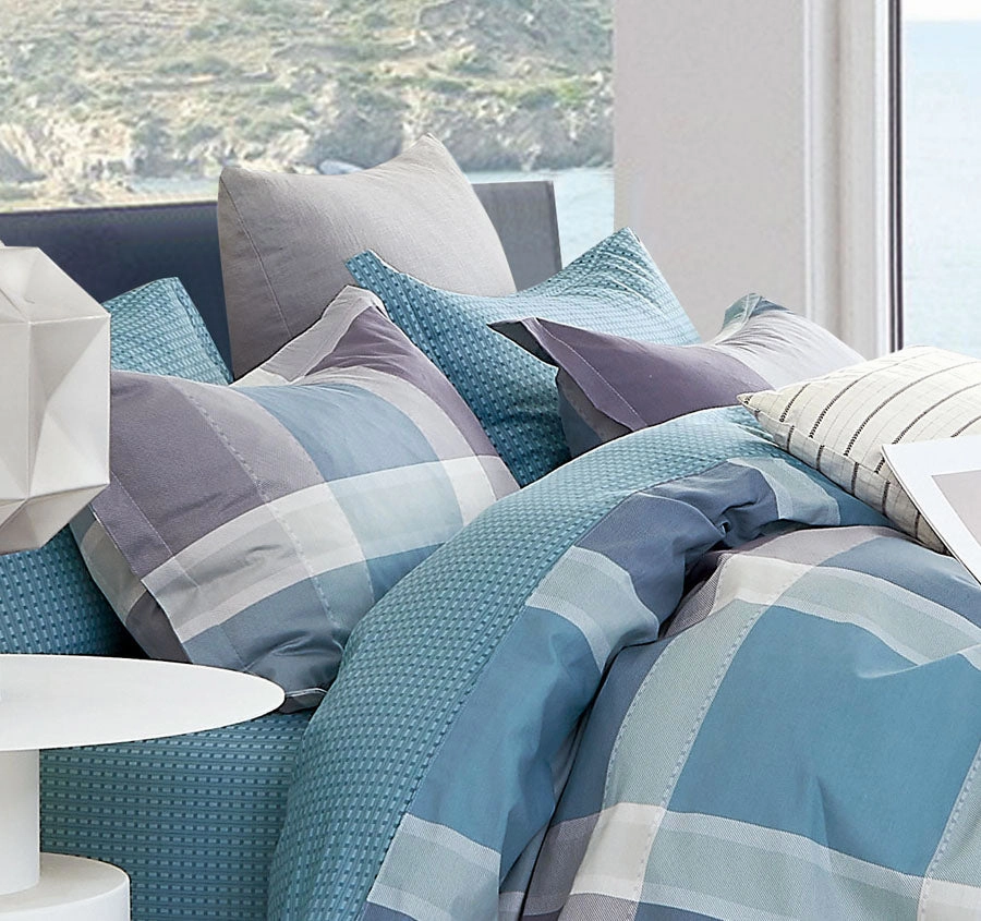Costa Quilt Cover Set Range Mauve