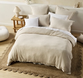 Cotswold Quilt Cover Set Range Oat