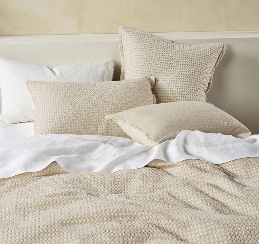 Cotswold Quilt Cover Set Range Oat
