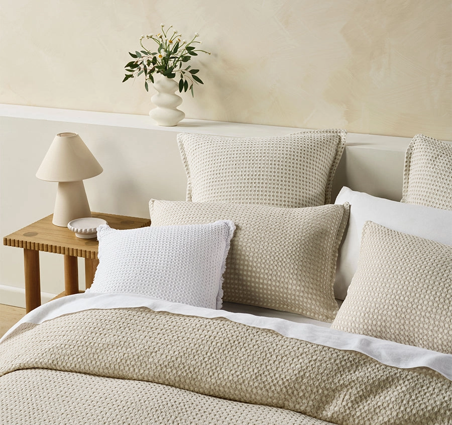 Cotswold Quilt Cover Set Range Oat