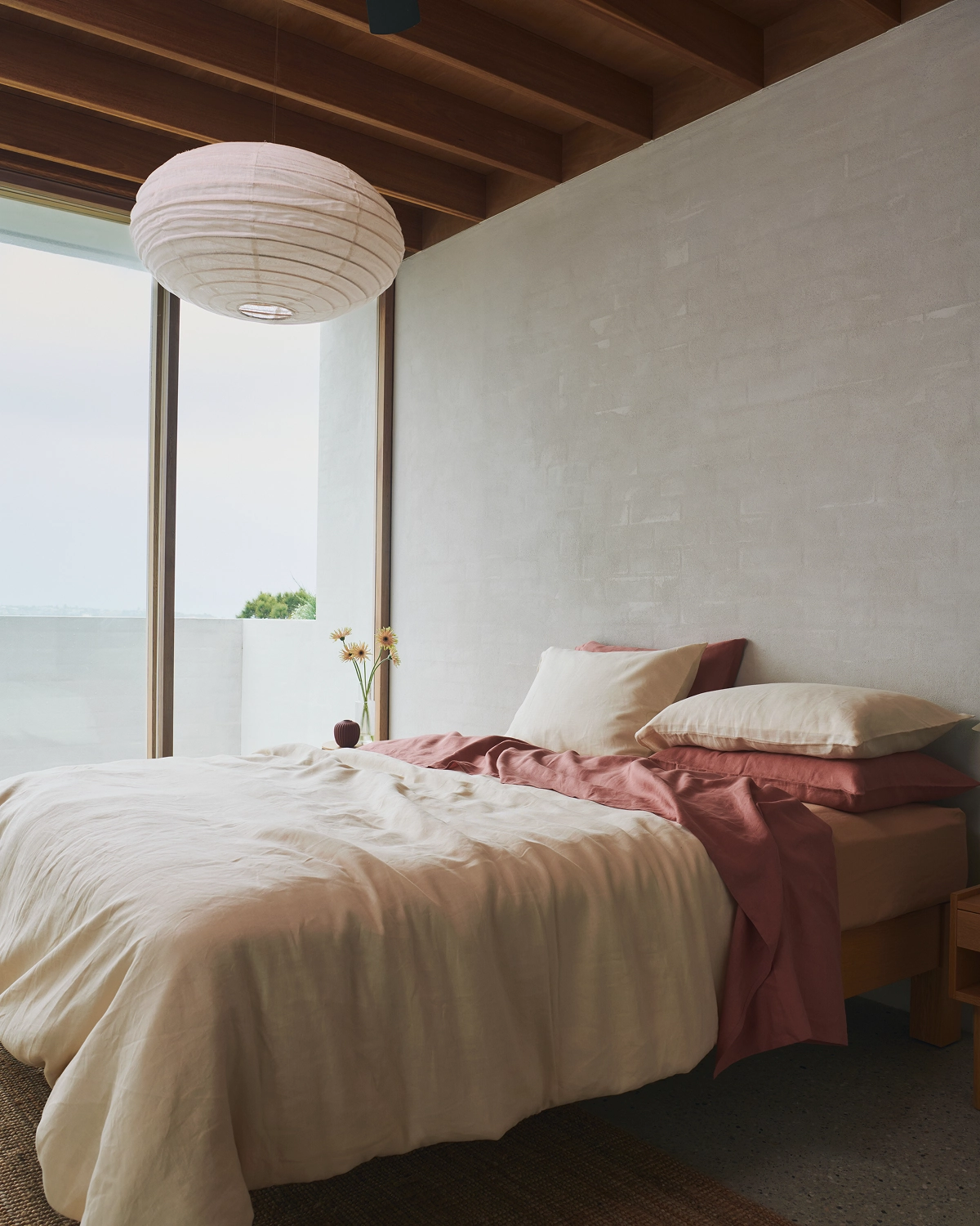 Crème 100% French Flax Linen Duvet Cover Set