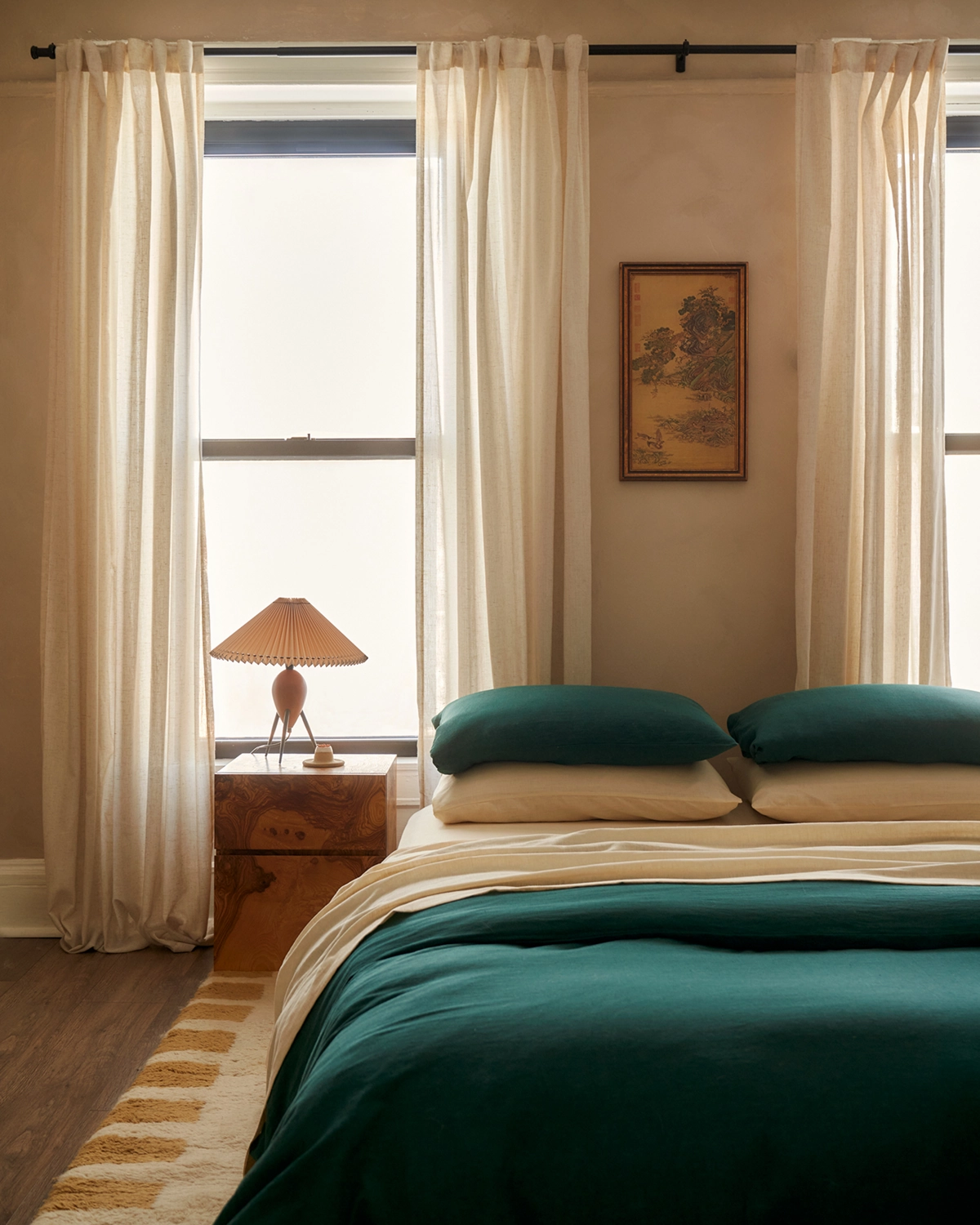 Crème 100% French Flax Linen Sheet Set