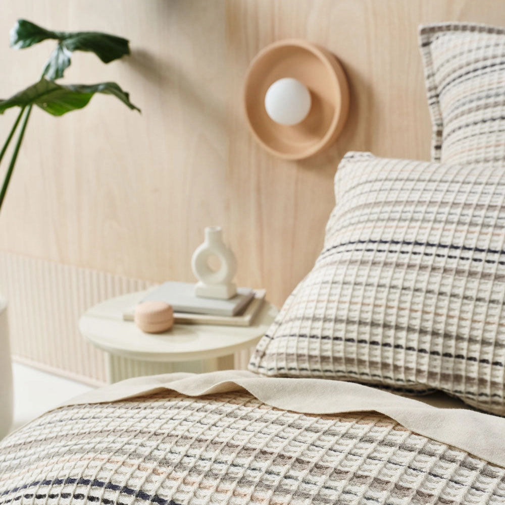Dana Mushroom Quilt Cover Set by Linen House