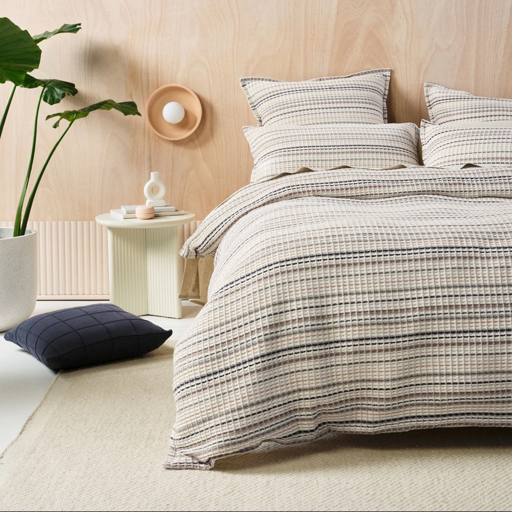 Dana Mushroom Quilt Cover Set by Linen House