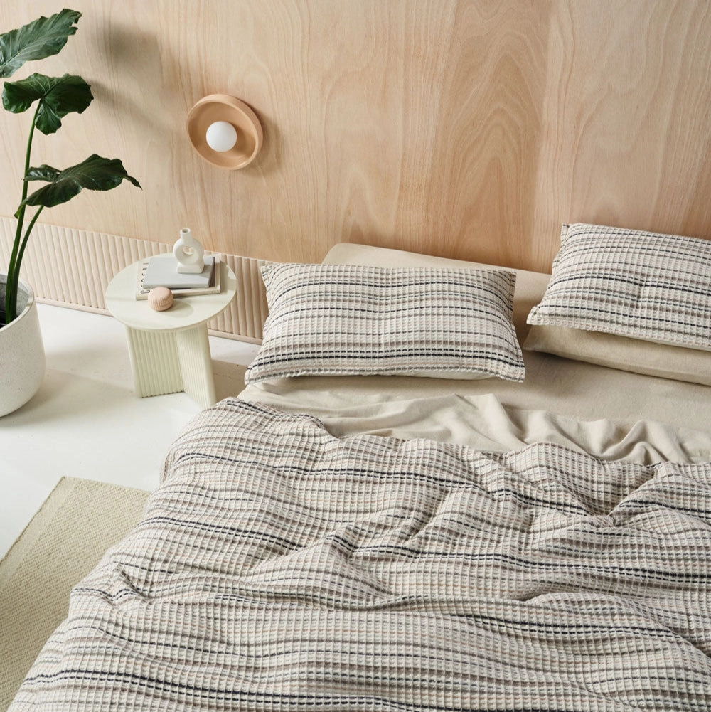 Dana Mushroom Quilt Cover Set by Linen House