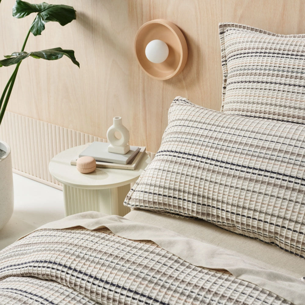 Dana Mushroom Quilt Cover Set by Linen House
