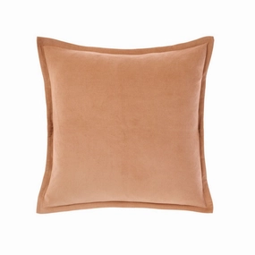 Den Caramel Square filled Cushion 48 x 48cm by Linen House