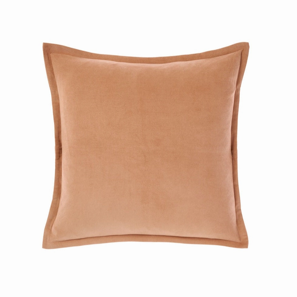 Den Caramel Square filled Cushion 48 x 48cm by Linen House