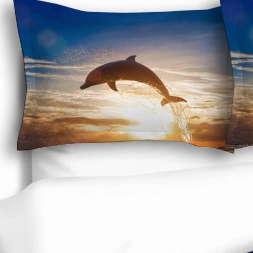 Dolphin Sunset Quilt Cover Set by Georges Fine Linen
