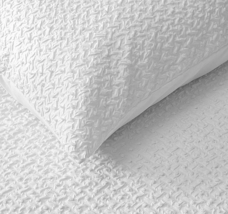 Dotty Quilt Cover Set Range White