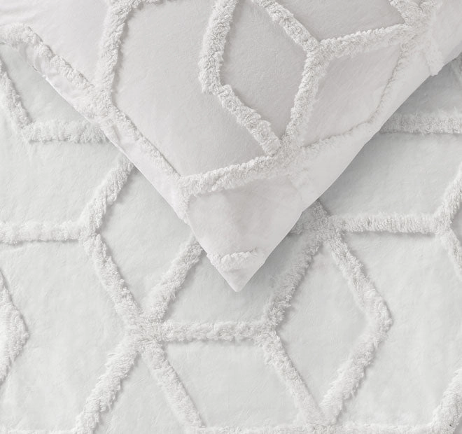 Dreamweaver Quilt Cover Set Range White