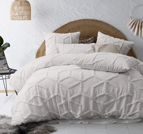 Dreamweaver Quilt Cover Set Range White