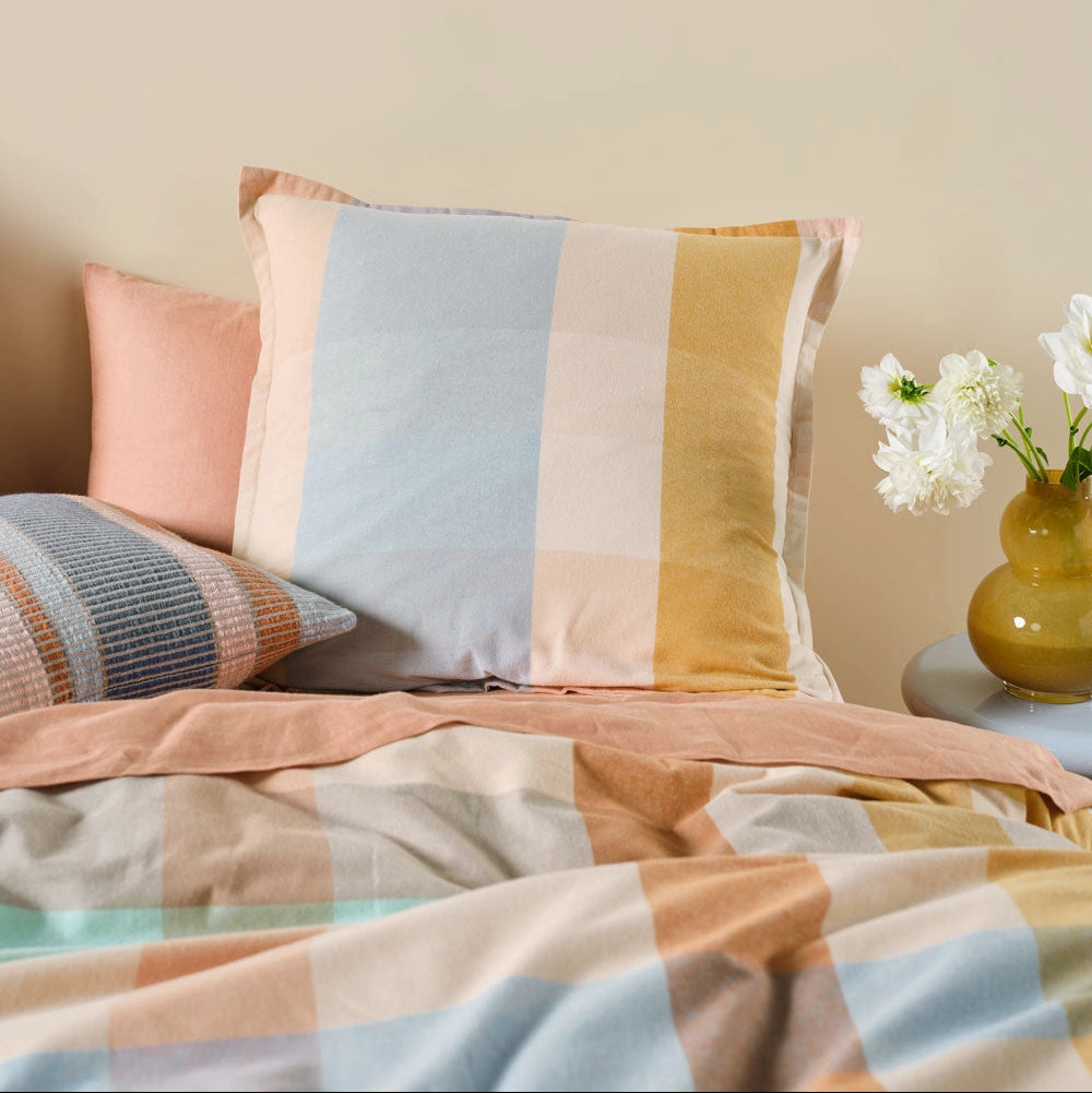 Eastwood Hazelnut Quilt Cover Set by Linen House