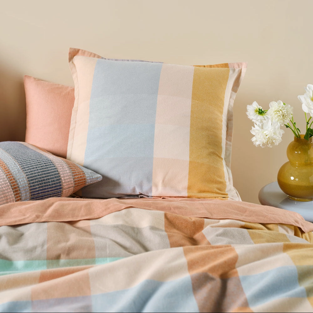 Eastwood Hazelnut Quilt Cover Set by Linen House