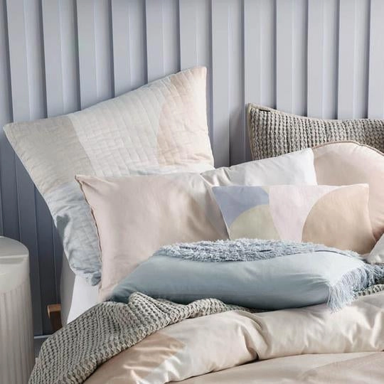 Eisha Sky Quilt Cover Set by Linen House