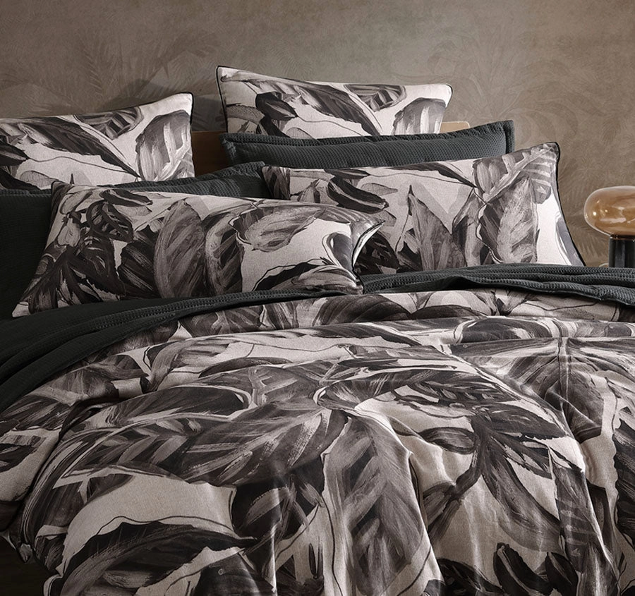 Elio Quilt Cover Set Range Black