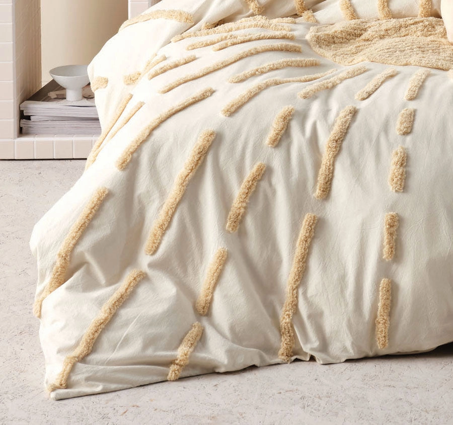 Emerge Quilt Cover Set Range Pale Peach