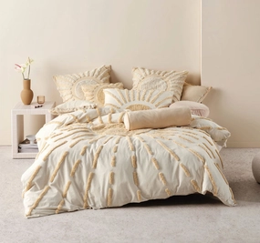 Emerge Quilt Cover Set Range Pale Peach