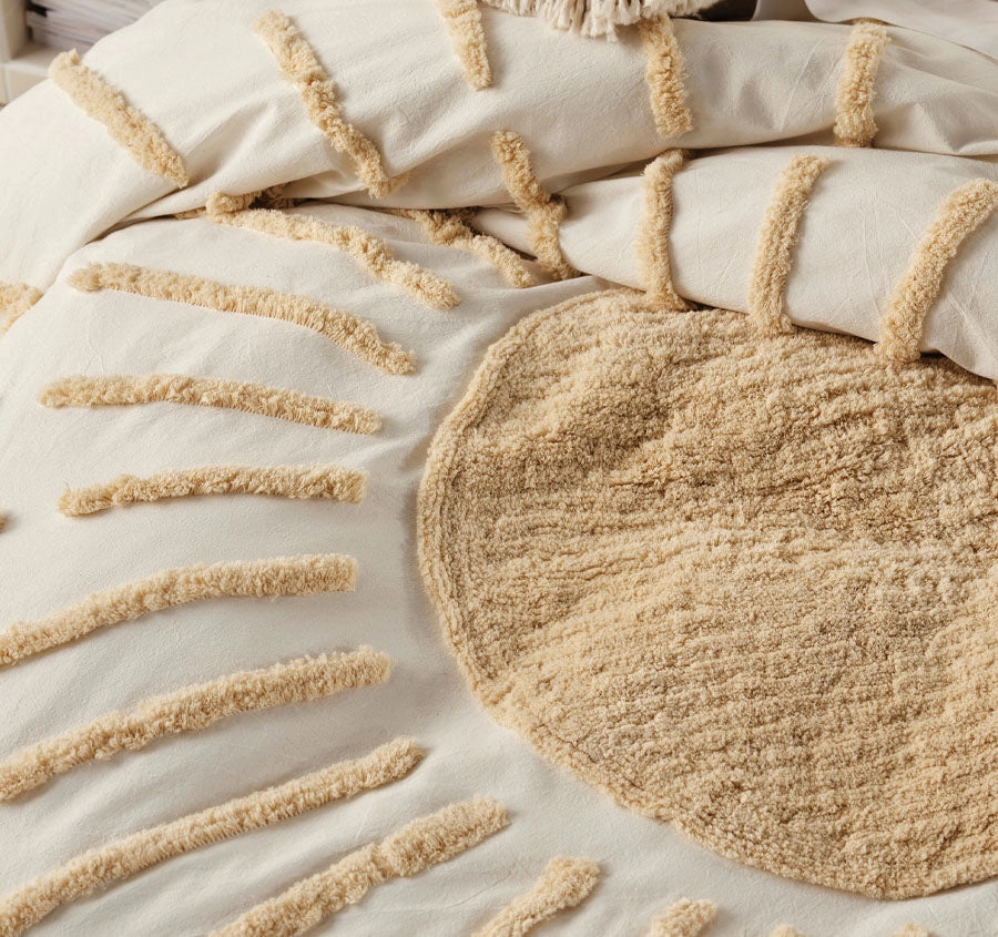 Emerge Quilt Cover Set Range Pale Peach