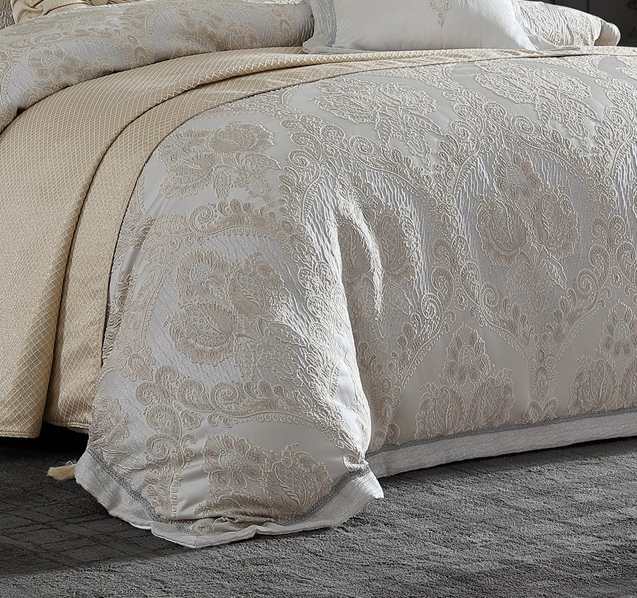 Emerson Quilt Cover Set Range Ivory