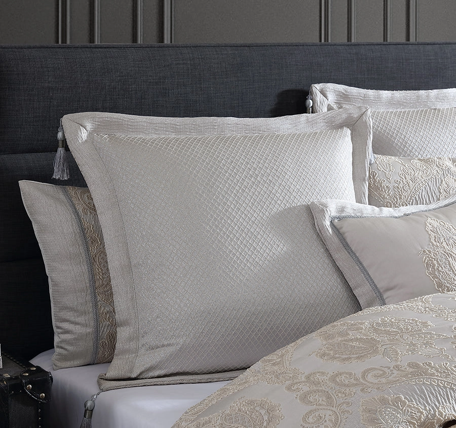 Emerson Quilt Cover Set Range Ivory