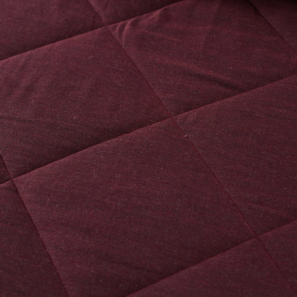Emmie 100% Natural Cotton Filling Summer AC Quilt/Quilted Bed Cover/Comforter Red
