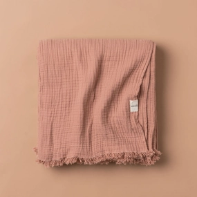 Enes Cotton Bedcover | Blush